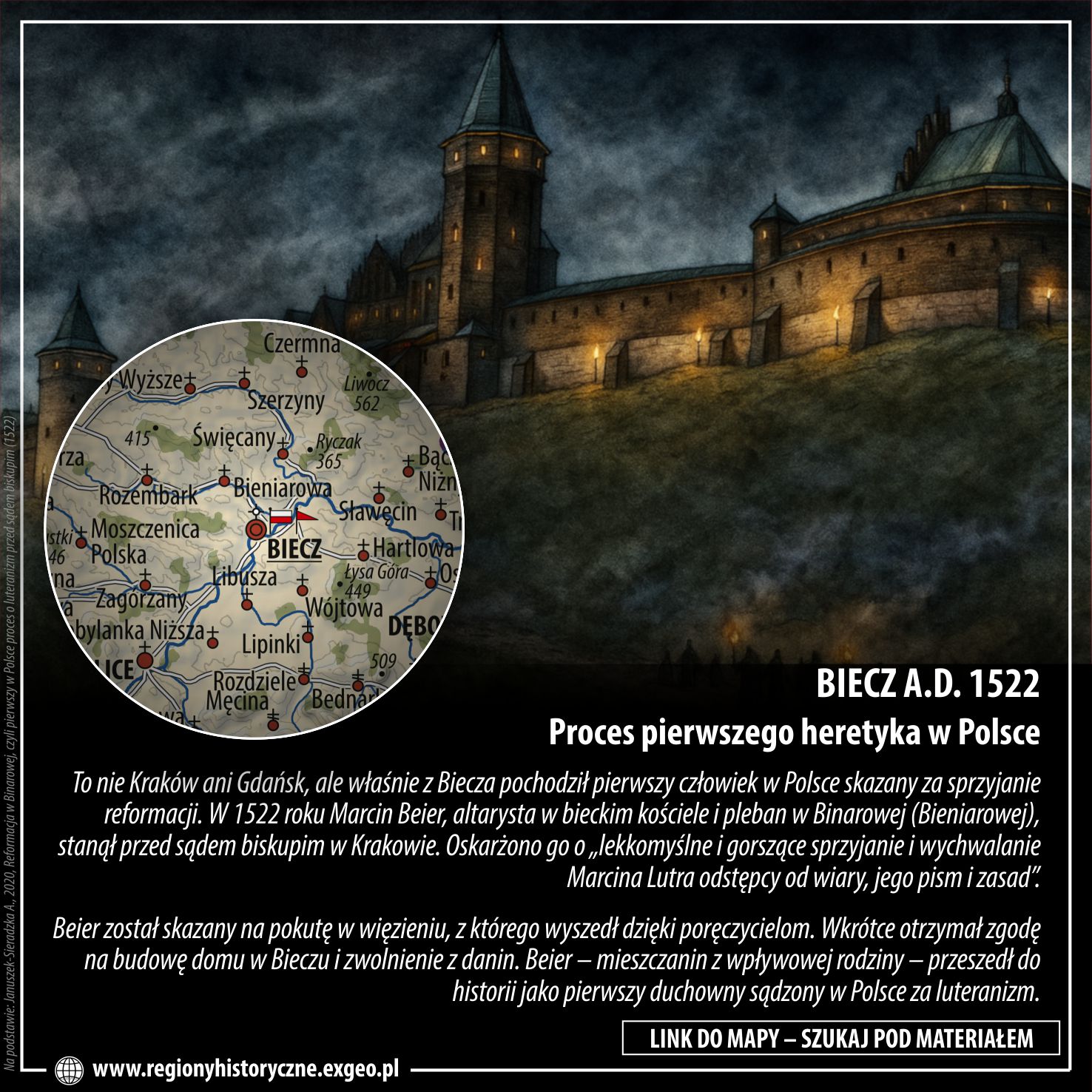 BIECZ A.D. 1522 |  Proces pierwszego heretyka w Polsce